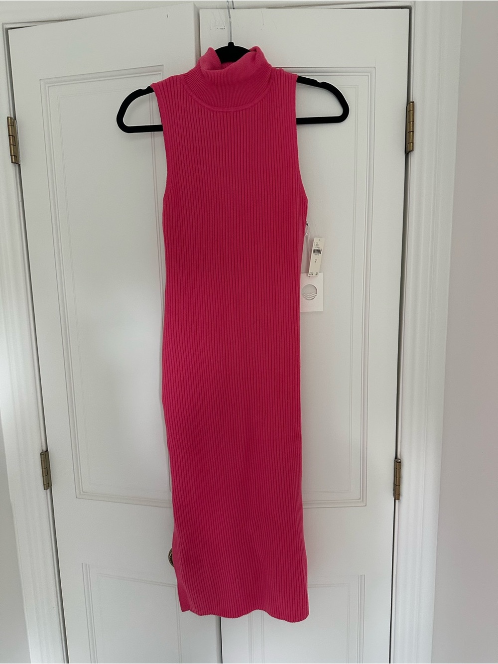NEW WITH TAGS Anthropologie Sleeveless Ribbed Turtleneck Midi Dress